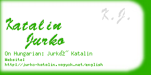 katalin jurko business card